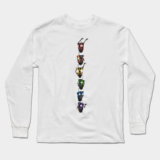 Borderlands Claptrap Rainbow - Vertical Long Sleeve T-Shirt